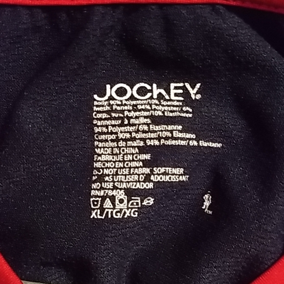 2 Jockey polyester/mesh workout Tee's - Picture 5 of 5